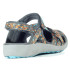 Sandalias de Montaña Hi-Tec Munda Charcoal-Red Orange-Blue Curaçao Mujer