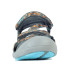 Sandalias de Montaña Hi-Tec Munda Charcoal-Red Orange-Blue Curaçao Mujer