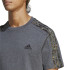 Camiseta adidas Essentials Single 3 Stripes Hombre Gris