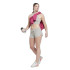 Pantalones de Fitness Reebok Identity French Terry Mujer Gris