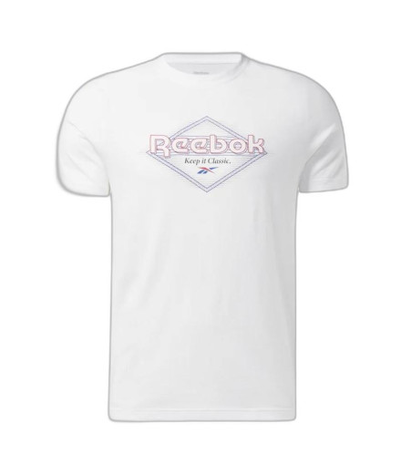 Camiseta Reebok Graphic Series Hombre Blanco