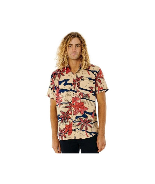 Camisa Rip Curl Barrel Killa Bone Hombre