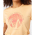 Camiseta Rip Curl Re-Entry Crew Neck Mujer Coral