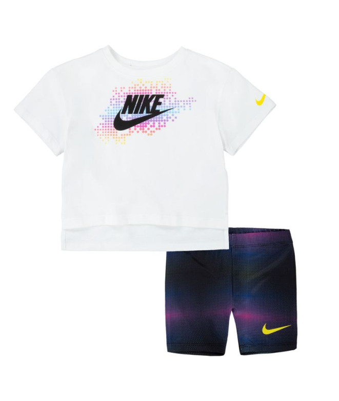 Conjunto Nike Aop Bike Short Niña