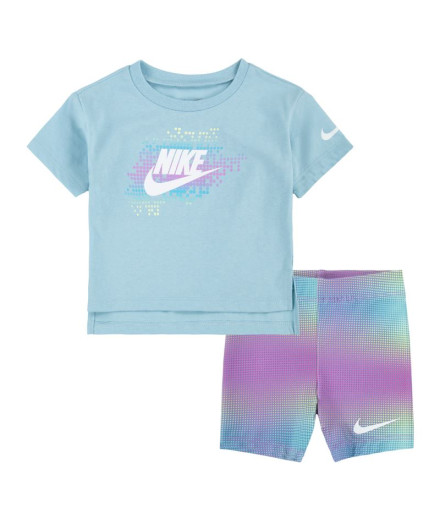 Conjunto Nike Aop Bike Short Niña