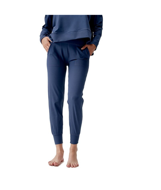 Pantalones Born Living Yoga Daba Sailor Azul Mujer