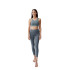 Sujetador Yoga Born Living Yoga Gaia Stormy Gris Mujer