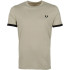 Camiseta Fred Perry Ringer beige Hombre