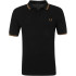 Polo Fred Perry Twin Tipped negro/dorado Hombre