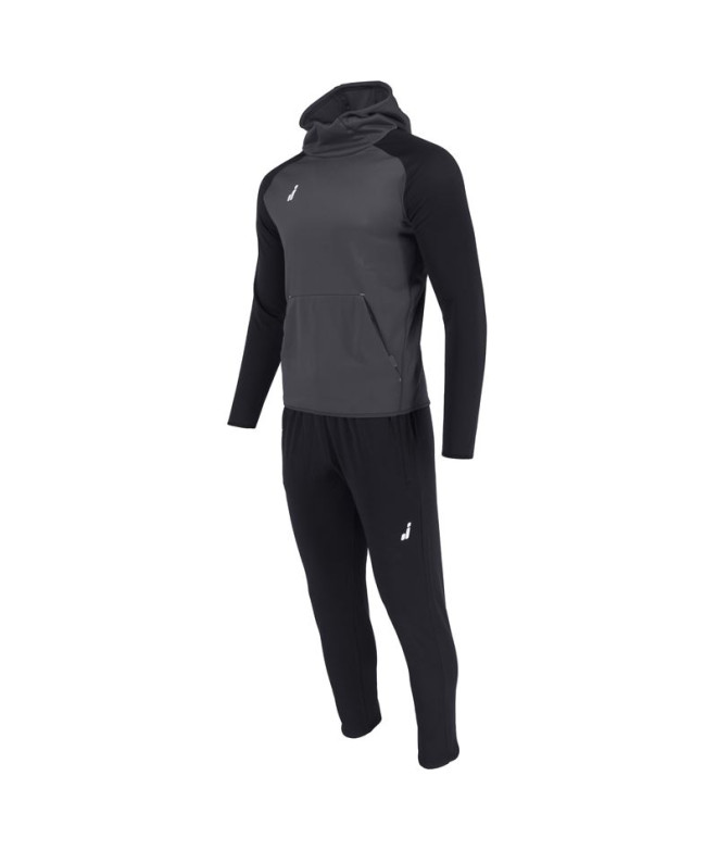 Chándal de Fitness Joluvi Hood Ran Gris Hombre