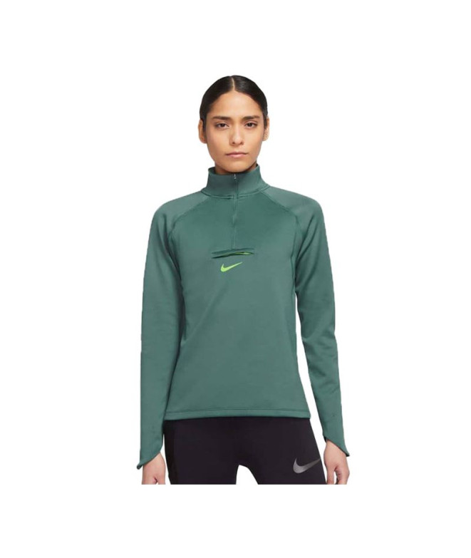Sudadera de running Nike Dri-FIT Element verde...