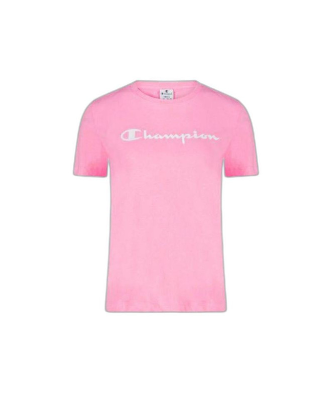 Camiseta Champion Crewneck Rosa Mujer