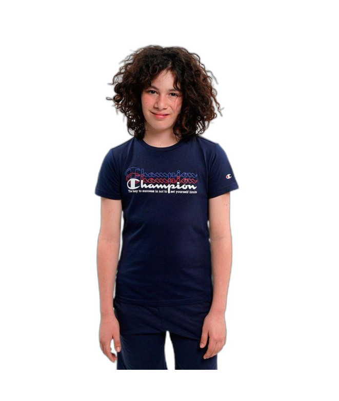 Camiseta Champion Crewneck Azul Niño
