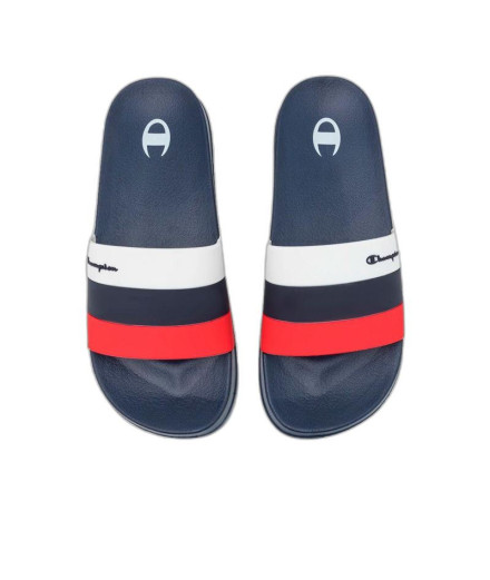 Chanclas Champion Slide All American B Ps Azul Niño