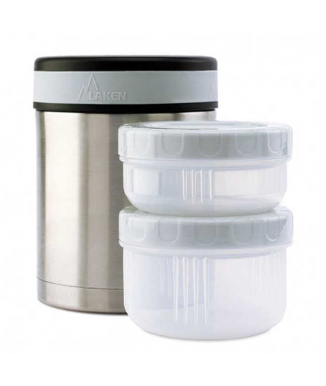 Termo papillero ac. inox. 1 L. / 2 contenedores...