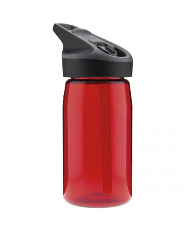 Botella Tritan 0.45 L. Rojo tapón Jannu