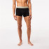 Calzoncillos Lacoste 3PK Contrasting Waistband Negro Hombre