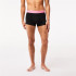Calzoncillos Lacoste 3PK Contrasting Waistband Negro Hombre