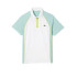 Polo Lacoste Sport Zippered Contrast Placket Tennis Blanco Hombre
