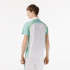 Polo Lacoste Sport Zippered Contrast Placket Tennis Blanco Hombre