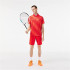 Polo Lacoste Sport x Novak Djokovic Regular Fit Piqué Rojo Hombre