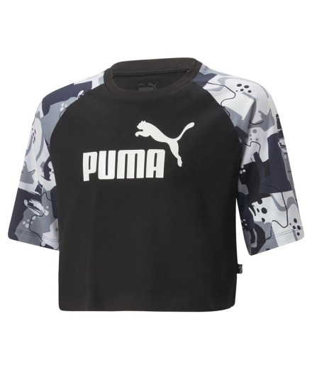 Camiseta Puma Ess+ Street Art Ragl Niña Black