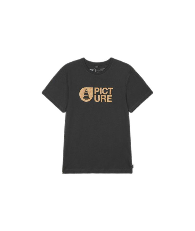 Camiseta Picture Basement Cork Negro Hombre