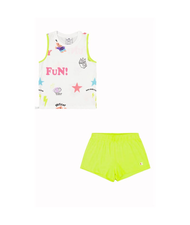 Conjunto Champion Set Blanco Niña