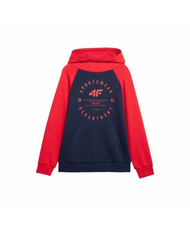 Sudadera 4F M221 Niño Rojo