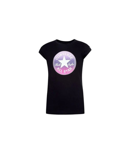 Camiseta Converse Chuck Patch GFX Black Niña