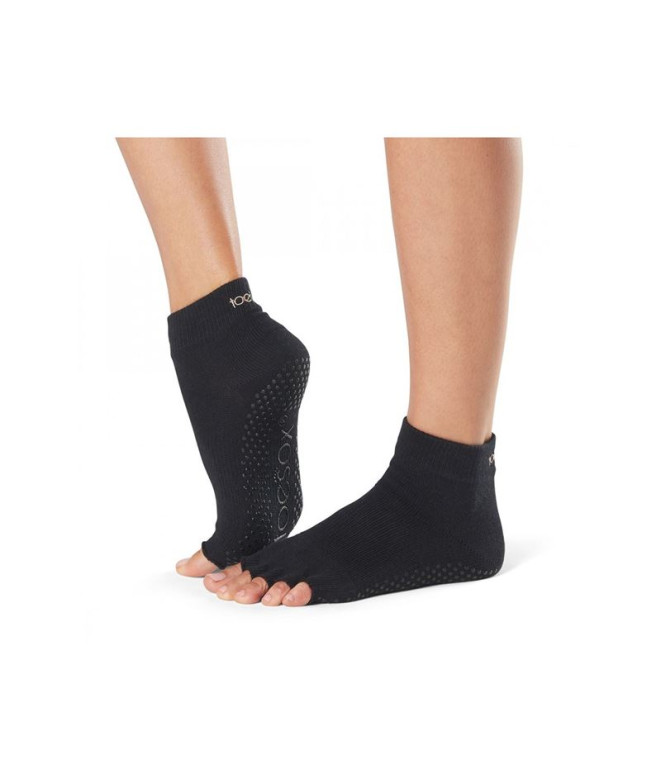 Calcetines yoga sin dedos Atipick Negro