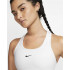 Sujetador Deportivo de Fitness Nike Swoosh Medium-Support Mujer Blanco