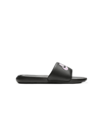 Chanclas De Natación Nike Victori One Mujer Negro Rosa