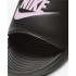 Chanclas De Natación Nike Victori One Mujer Negro Rosa