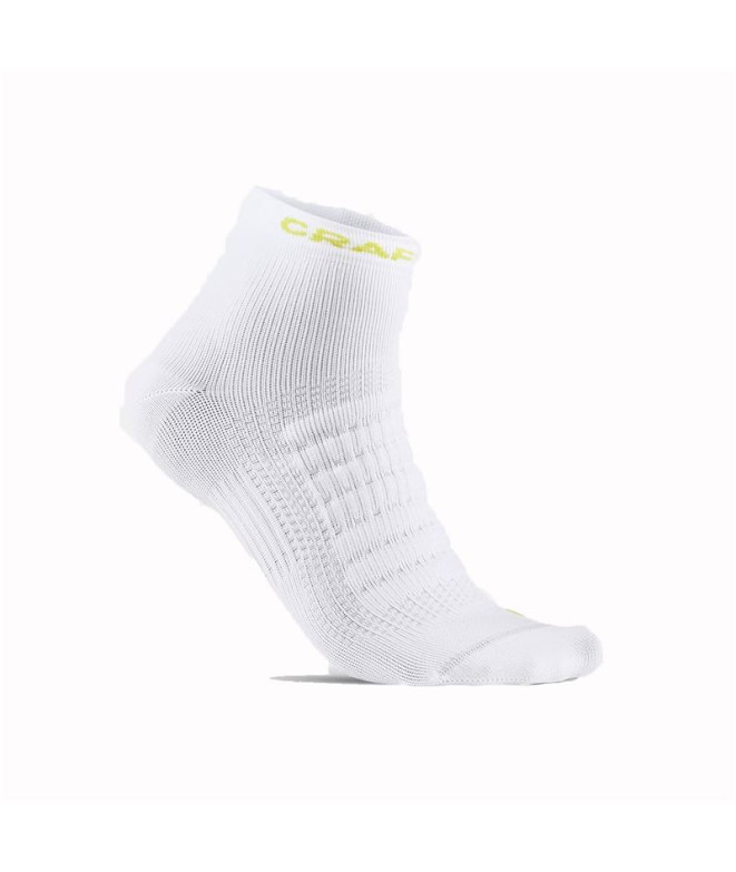 Calcetines de Running Craft Adv Dry Mid Blanco