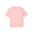 Camiseta Lacoste Crew Neck Premium Cotton Rosa Mujer