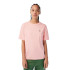 Camiseta Lacoste Crew Neck Premium Cotton Rosa Mujer