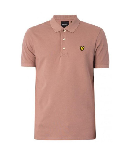 Polo Lyle & Scott V1-Plain Hombre Rosa