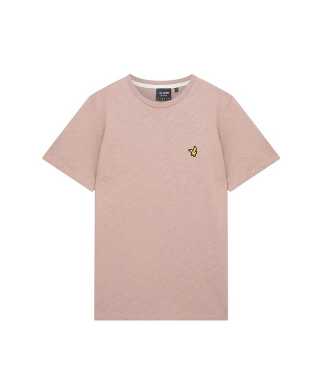 Camiseta Lyle & Scott V1-Slub Hombre Rosa