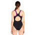 Bañador de Natación Aquarapid Costume Intero Negro Mujer