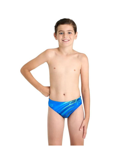 Bañador de Natación Arena Shading Niño Neon Blue