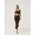 Mallas Born Living Yoga Jin Flare Cacao Mujer