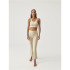 Mallas Born Living Yoga Jin Flare Oat Milk Mujer