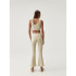 Mallas Born Living Yoga Jin Flare Oat Milk Mujer