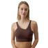 Sujetador deportivo Born Living Yoga Jin Cacao Mujer