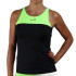 Camiseta de Pádel Endless Lace Mujer Negro-Verde