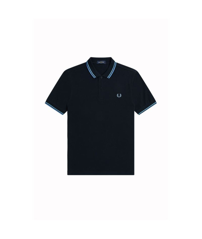 Polo Fred Perry Twin Tipped Hombre Marino