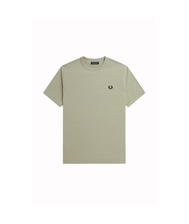 Camiseta Fred Perry Ringer Hombre Verde