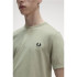 Camiseta Fred Perry Ringer Hombre Verde
