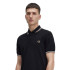 Polo Fred Perry Twin Tipped Hombre Negro